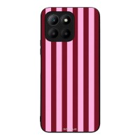 Θήκη Sonique Stripe Stories Series για Honor 70 Lite 5G Ρίγες Ροζ – Κόκκινο
