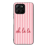 Θήκη Sonique Stripe Stories Series για Honor 70 Lite 5G Oh La La – Ροζ