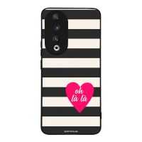 Θήκη Sonique Stripe Stories Series για Honor 90 5G Oh La La – Μαύρο