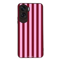 Θήκη Sonique Stripe Stories Series για Honor 90 Lite 5G Ρίγες Ροζ – Κόκκινο