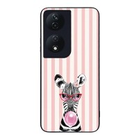 Θήκη Sonique Stripe Stories Series για Honor 90 Smart 5G / Honor X7b Ζέβρα – Τσιχλόφουσκα