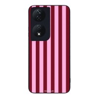 Θήκη Sonique Stripe Stories Series για Honor 90 Smart 5G / Honor X7b Ρίγες Ροζ – Κόκκινο