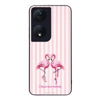 Θήκη Sonique Stripe Stories Series για Honor 90 Smart 5G / Honor X7b Φλαμίνγκο
