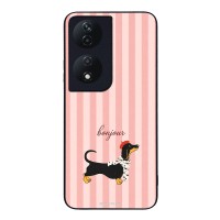 Θήκη Sonique Stripe Stories Series για Honor 90 Smart 5G / Honor X7b Bonjour Puppy