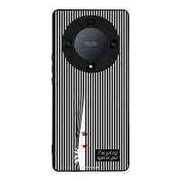 Θήκη Sonique Stripe Stories Series για Honor Magic5 Lite 5G Eye on You – Μαύρο