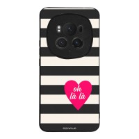 Θήκη Sonique Stripe Stories Series για Honor Magic6 Pro 5G Oh La La – Μαύρο
