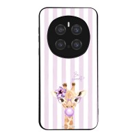 Θήκη Sonique Stripe Stories Series για Honor Magic7 Pro 5G Λιλά- Καμηλοπάρδαλη με Τσιχλόφουσκα