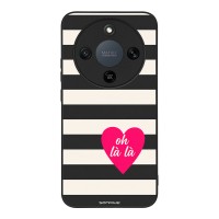 Θήκη Sonique Stripe Stories Series για Honor Magic8 Lite 5G Oh La La – Μαύρο