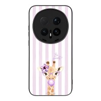 Θήκη Sonique Stripe Stories Series για Honor Magic8 Pro 5G Λιλά- Καμηλοπάρδαλη με Τσιχλόφουσκα