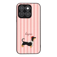 Θήκη Sonique Stripe Stories Series για Honor X8b Bonjour Puppy