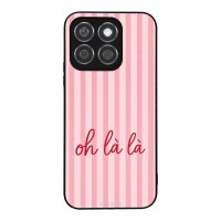 Θήκη Sonique Stripe Stories Series για Honor X8b Oh La La – Ροζ