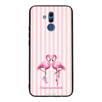 Θήκη Sonique Stripe Stories Series για Huawei Mate 20 Lite Φλαμίνγκο
