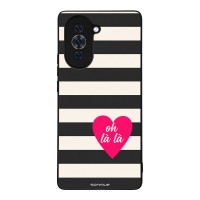 Θήκη Sonique Stripe Stories Series για Huawei Nova 10 Oh La La – Μαύρο