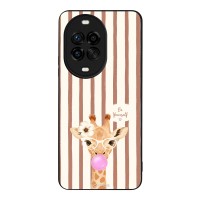 Θήκη Sonique Stripe Stories Series για Huawei Nova 14 Pro 5G Καφέ - Καμηλοπάρδαλη με Τσιχλόφουσκα