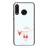 Θήκη Sonique Stripe Stories Series για Huawei P30 Lite Πάμε για Βουτιά;