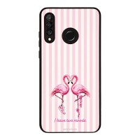 Θήκη Sonique Stripe Stories Series για Huawei P30 Lite Φλαμίνγκο
