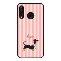 Θήκη Sonique Stripe Stories Series για Huawei P30 Lite Bonjour Puppy