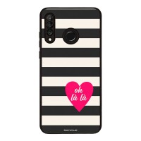 Θήκη Sonique Stripe Stories Series για Huawei P30 Lite Oh La La – Μαύρο