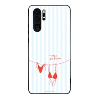 Θήκη Sonique Stripe Stories Series για Huawei P30 Pro Πάμε για Βουτιά;