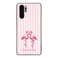 Θήκη Sonique Stripe Stories Series για Huawei P30 Pro Φλαμίνγκο