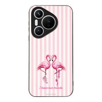 Θήκη Sonique Stripe Stories Series για Huawei Pura 70 Φλαμίνγκο