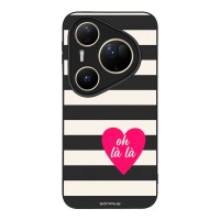 Θήκη Sonique Stripe Stories Series για Huawei Pura 80 Ultra Oh La La – Μαύρο