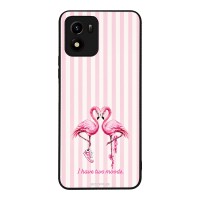 Θήκη Sonique Stripe Stories Series για VIVO Y01 4G Φλαμίνγκο