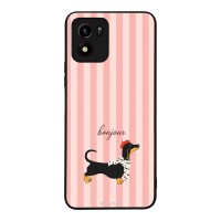 Θήκη Sonique Stripe Stories Series για VIVO Y01 4G Bonjour Puppy