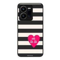 Θήκη Sonique Stripe Stories Series για VIVO Y35 4G / VIVO Y22 / VIVO Y22S Oh La La – Μαύρο