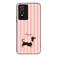 Θήκη Sonique Stripe Stories Series για VIVO Y74s / VIVO Y76 5G Bonjour Puppy