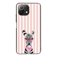 Θήκη Sonique Stripe Stories Series  για Xiaomi Mi 11 Lite 4G / Mi 11 Lite 5G Ζέβρα – Τσιχλόφουσκα