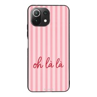 Θήκη Sonique Stripe Stories Series  για Xiaomi Mi 11 Lite 4G / Mi 11 Lite 5G Oh La La – Ροζ