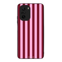 Θήκη Sonique Stripe Stories Series  για Xiaomi Poco F3 / Mi 11i Ρίγες Ροζ – Κόκκινο