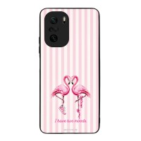 Θήκη Sonique Stripe Stories Series  για Xiaomi Poco F3 / Mi 11i Φλαμίνγκο