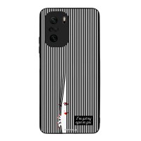 Θήκη Sonique Stripe Stories Series  για Xiaomi Poco F3 / Mi 11i Eye on You – Μαύρο