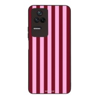 Θήκη Sonique Stripe Stories Series  για Xiaomi Poco F4 5G Ρίγες Ροζ – Κόκκινο