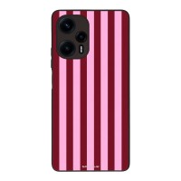 Θήκη Sonique Stripe Stories Series  για Xiaomi Poco F5 5G Ρίγες Ροζ – Κόκκινο