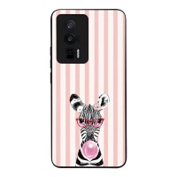 Θήκη Sonique Stripe Stories Series  για Xiaomi Poco F5 Pro 5G Ζέβρα – Τσιχλόφουσκα