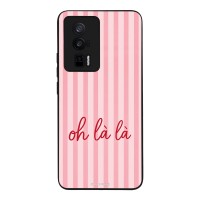 Θήκη Sonique Stripe Stories Series  για Xiaomi Poco F5 Pro 5G Oh La La – Ροζ
