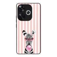 Θήκη Sonique Stripe Stories Series  για Xiaomi Poco F6 5G Ζέβρα – Τσιχλόφουσκα