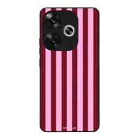 Θήκη Sonique Stripe Stories Series  για Xiaomi Poco F6 5G Ρίγες Ροζ – Κόκκινο