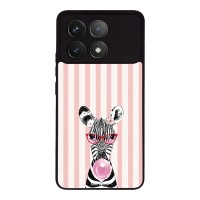 Θήκη Sonique Stripe Stories Series  για Xiaomi Poco F6 Pro 5G Ζέβρα – Τσιχλόφουσκα