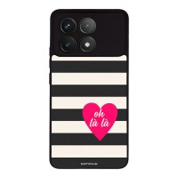 Θήκη Sonique Stripe Stories Series  για Xiaomi Poco F6 Pro 5G Oh La La – Μαύρο
