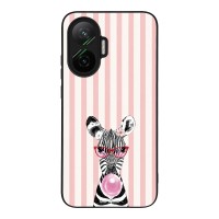 Θήκη Sonique Stripe Stories Series  για Xiaomi Poco F7 5G Ζέβρα – Τσιχλόφουσκα