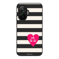Θήκη Sonique Stripe Stories Series  για Xiaomi Poco F7 5G Oh La La – Μαύρο