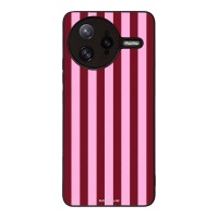 Θήκη Sonique Stripe Stories Series  για Xiaomi Poco F7 Ultra 5G Ρίγες Ροζ – Κόκκινο