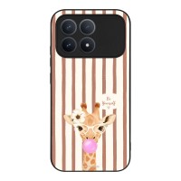 Θήκη Sonique Stripe Stories Series  για Xiaomi Poco F8 Pro 5G Καφέ - Καμηλοπάρδαλη με Τσιχλόφουσκα