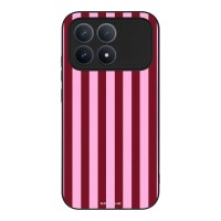 Θήκη Sonique Stripe Stories Series  για Xiaomi Poco F8 Pro 5G Ρίγες Ροζ – Κόκκινο