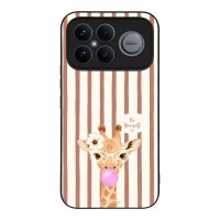 Θήκη Sonique Stripe Stories Series  για Xiaomi Poco F8 Ultra 5G Καφέ - Καμηλοπάρδαλη με Τσιχλόφουσκα