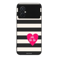 Θήκη Sonique Stripe Stories Series  για Xiaomi Poco M5 Oh La La – Μαύρο